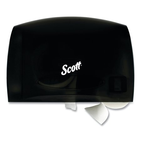 SCOTT Essential Coreless Jumbo Roll Tissue Dispenser, 14.25 x 6 x 9.7, Black 9602